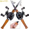 SOUGAYILANG Fishing Set Spinning Rod Casting Rod with Spinning Reel Bait Casting Reel Full Kits Carrier Bag Fishing Line Lure