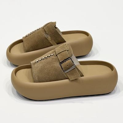 Модные женские шлепанцы на платформе, балетки, модная обувь, повседневные, уютные женские сандалии, лето 2025, пляжные шлепанцы, для ходьбы, сандалии для женщин