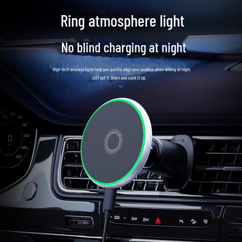 MagSafe Magnetic Wireless Car Charger and Phone Mount