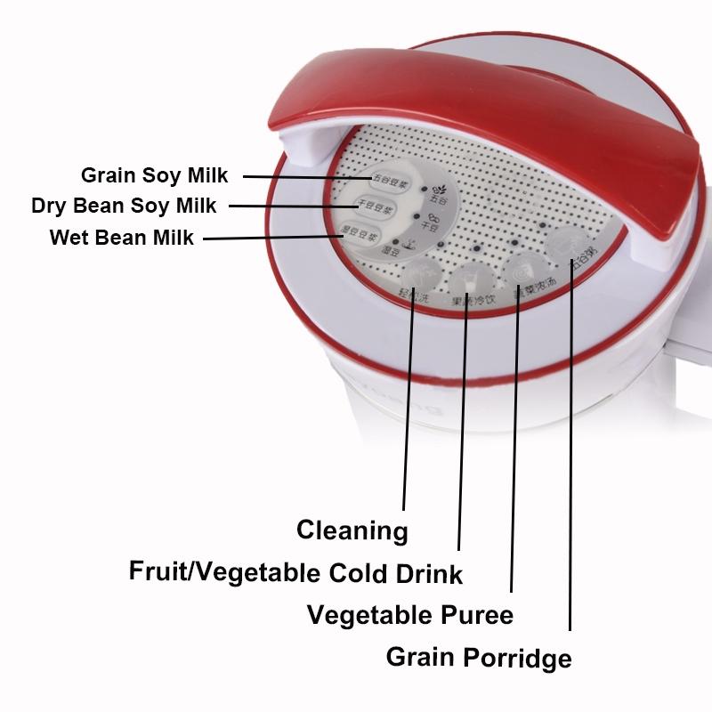 800 Вт 2 л Машина для приготовления соков, каш, рисовой пасты Из нержавеющей стали Машина для приготовления фруктовых соков, соевого молока, супов из злаков Многофункциональная машина для соевого молока