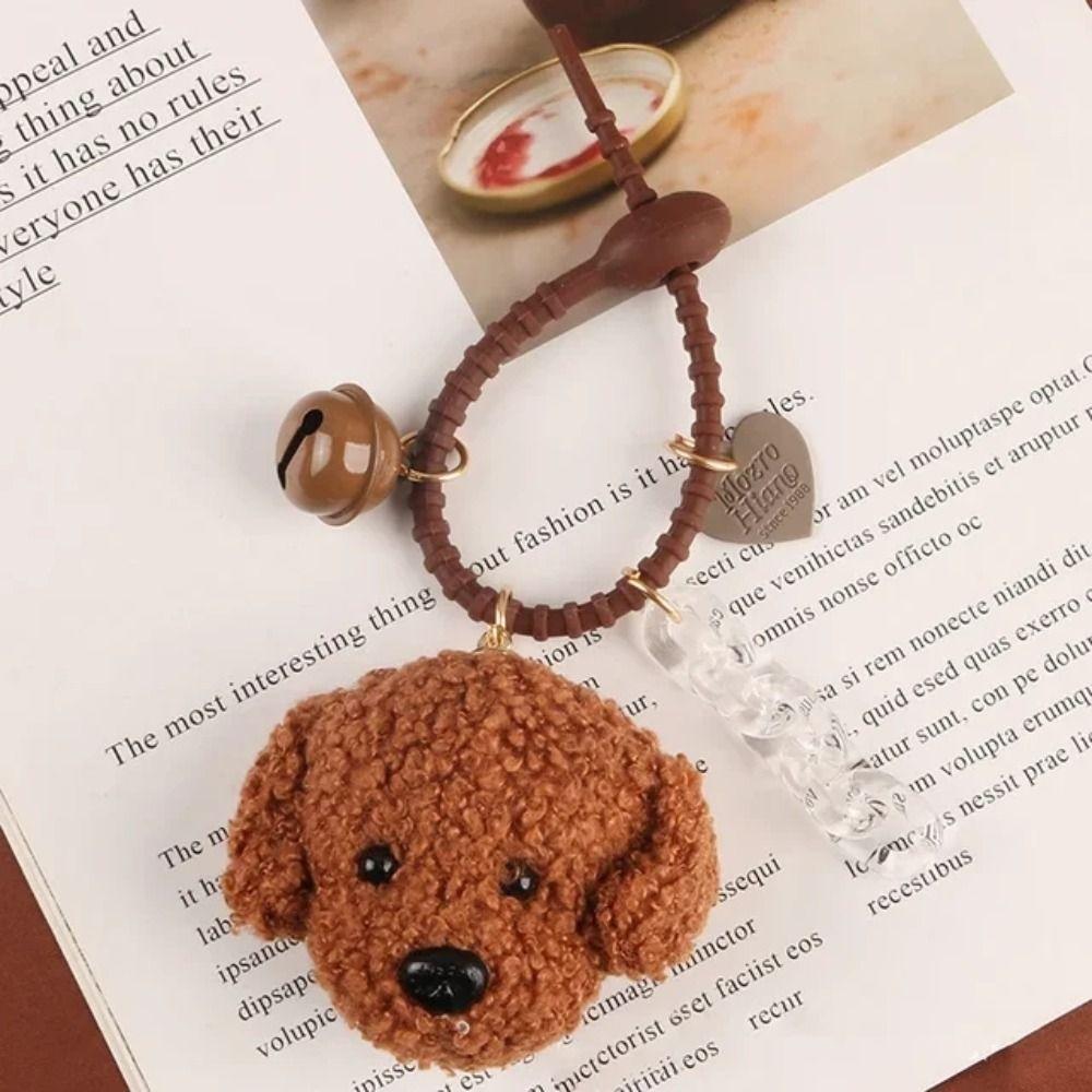 Pet Lovers Dog Keychain Stuffed Animals Dog Pendant Fashion Dog Plush Key Rings  DIY Accessories