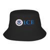 Мужчины Женщины Иммиграционная и таможенная служба США ICE Панама Рыбацкие шапки Кепки для путешествий и походов Харадзюку Графическая шляпа от солнца