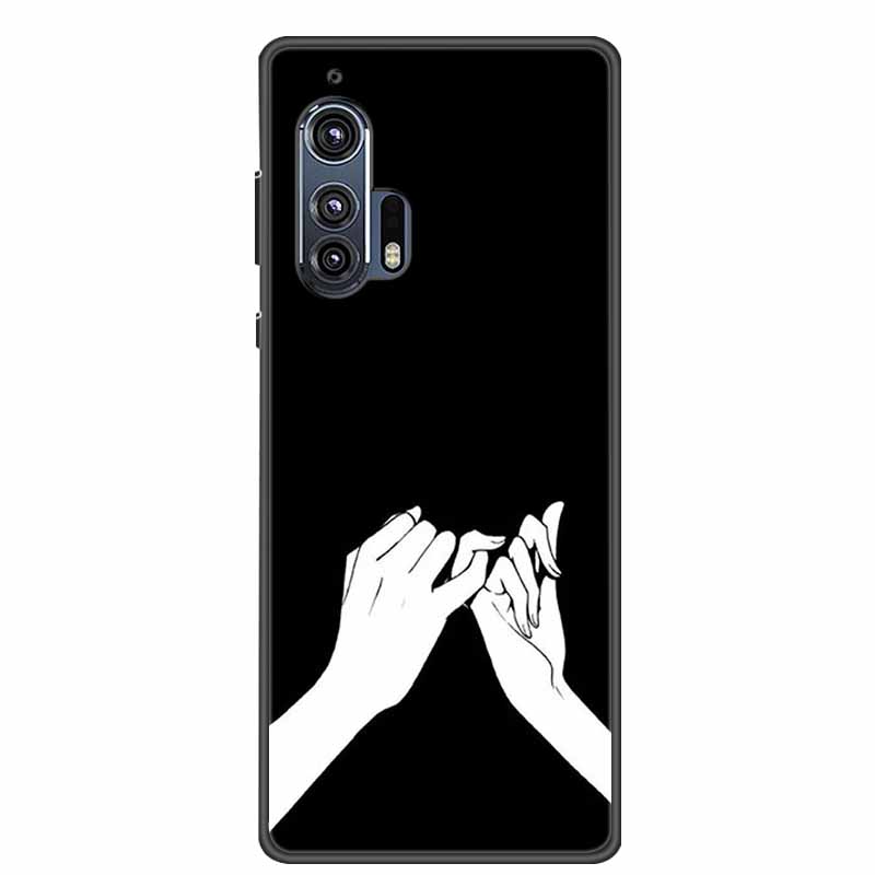 6.7" Чехол для Motorola Moto Edge Plus Новый Фото Черный Силикон Мягкая Задняя Крышка Чехол Для Motorola Edge Plus 2020 Чехол для Телефона Capa