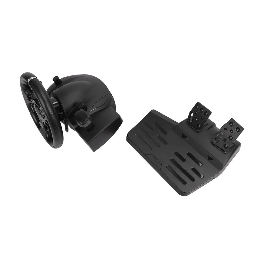 Игровой вибрирующий руль для гонок, поворот 270°, 7 в 1, USB игровой гоночный руль с педалью для P