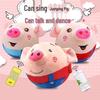 Jumping Pig Musical Plush Toy – Talking Clown Ball with Seaweed Style for Kids