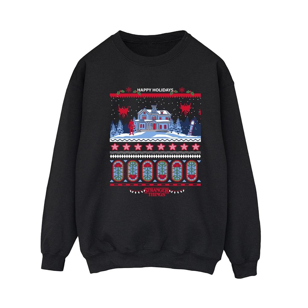 Netflix Womens/Ladies Stranger Things Fair Isle Sweatshirt