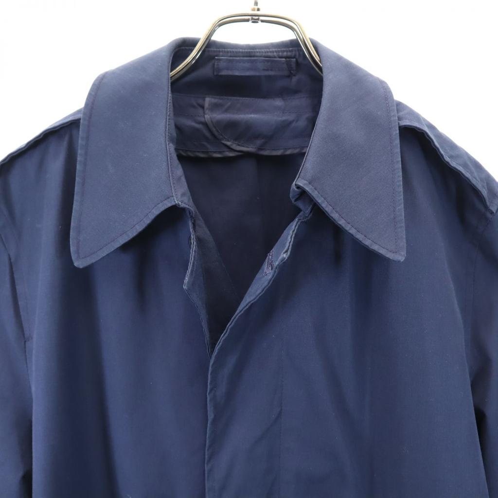 ВИНТАЖНОЕ ПАЛЬТО US ARMY 70-х DLA Всепогодное пальто с воротником из нержавеющей стали 36R Темно-синий Мужское Б/У