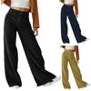 Women's Fashion Casual Trousers High Waist Slim Casual Straight Leg Pants