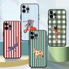 Phone Case for Apple iPhone 17 Pro Max Air 13 11 17e 14 XR XS MAX 15 Pro 7 8 16 12 Funda Phone Cover Creative Cartoon Animals