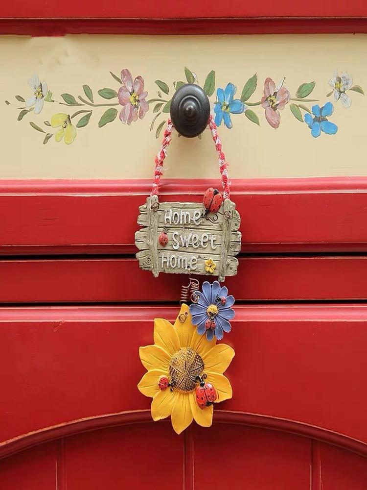 Seven-star Ladybug Sunflower Store Decoration Welcome Brand Home Warm Small Listing Garden Pendant Modern Pastoral Style