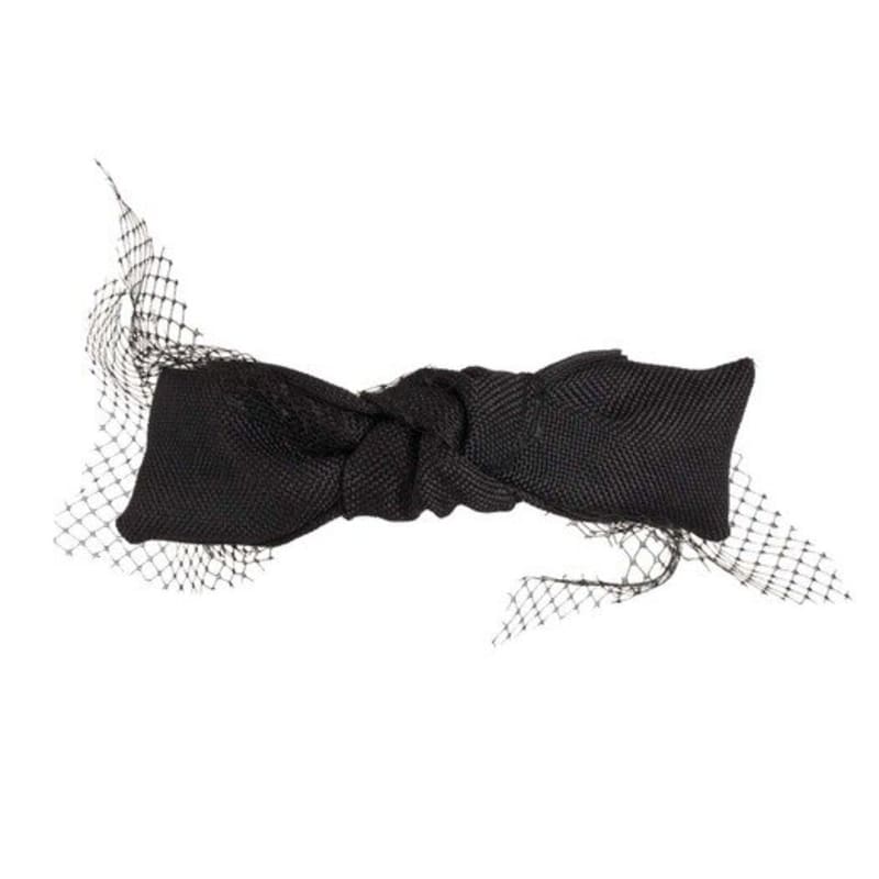 Brown Hat [serre-tete] Lace Bunny- Black