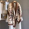Autumn and Winter New Versatile Imitation Cashmere Scarf Female Dead Tree Butterfly Print Warm Scarf Shawl