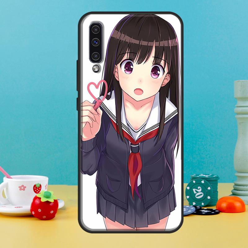 Аниме девушка мультфильм япония милый Чехол Для Samsung Galaxy A32 A16 A55 A06 A05 A36 A26 A54 A34 A14 A22 A52 A35 A15 A53 A13 A56