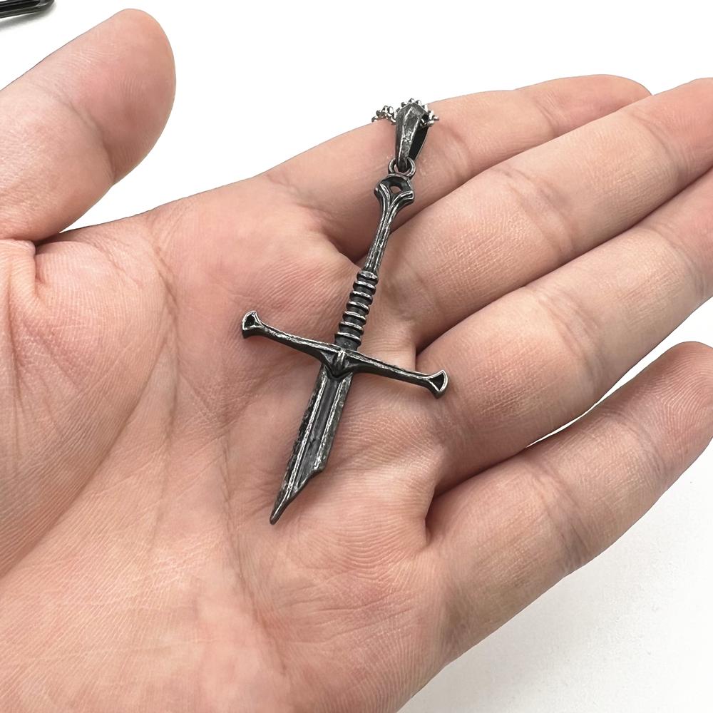 Фильм Арагорн Нарсил Сломанный меч ожерелье для косплея унисекс кулон панк-колье ювелирные аксессуары подарки