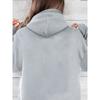 Women's Casual Loose Hooded Multi-coloured Solid Colour Autumn and Winter Sweatshirt