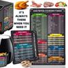 Air Fryer Magnetic Cheat Sheet Set Cook Times Chart Air Fryer Accessories Instant Pot Cheat Sheet Magnet Sheet Quick Reference