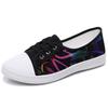 Мода 2024 Весна/Лето Новые парусиновые туфли женские корейские версии универсальные черные дышащие повседневные туфли студенческие утренние кроссовки