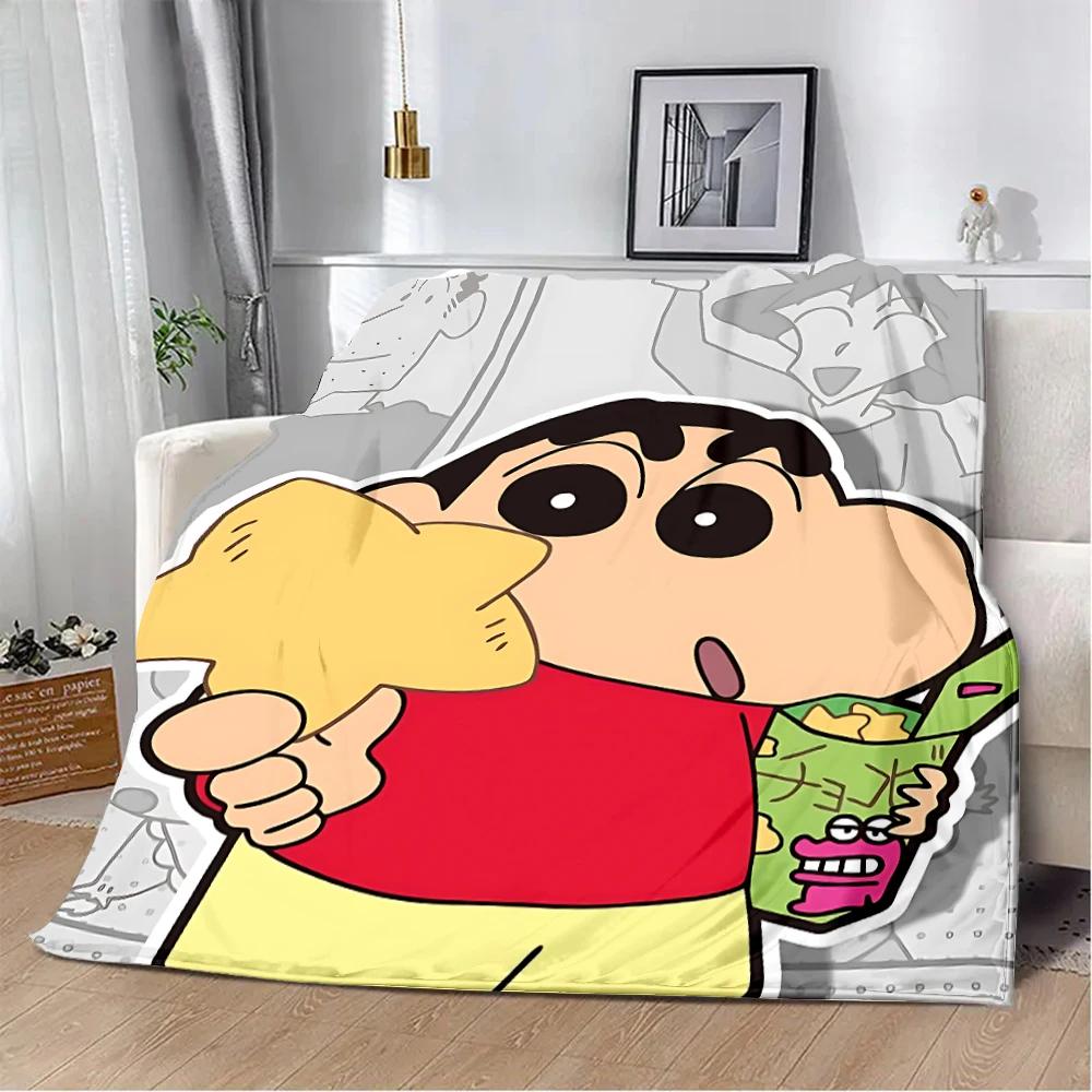Crayon-ShinS chanS Printed Blanket Picnic Blankets Warm Blanket Soft and Comfortable Blanket Home Travel Birthday Gift