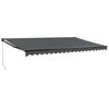 Retractable Awning Anthracite 5x3 m Fabric and Aluminum