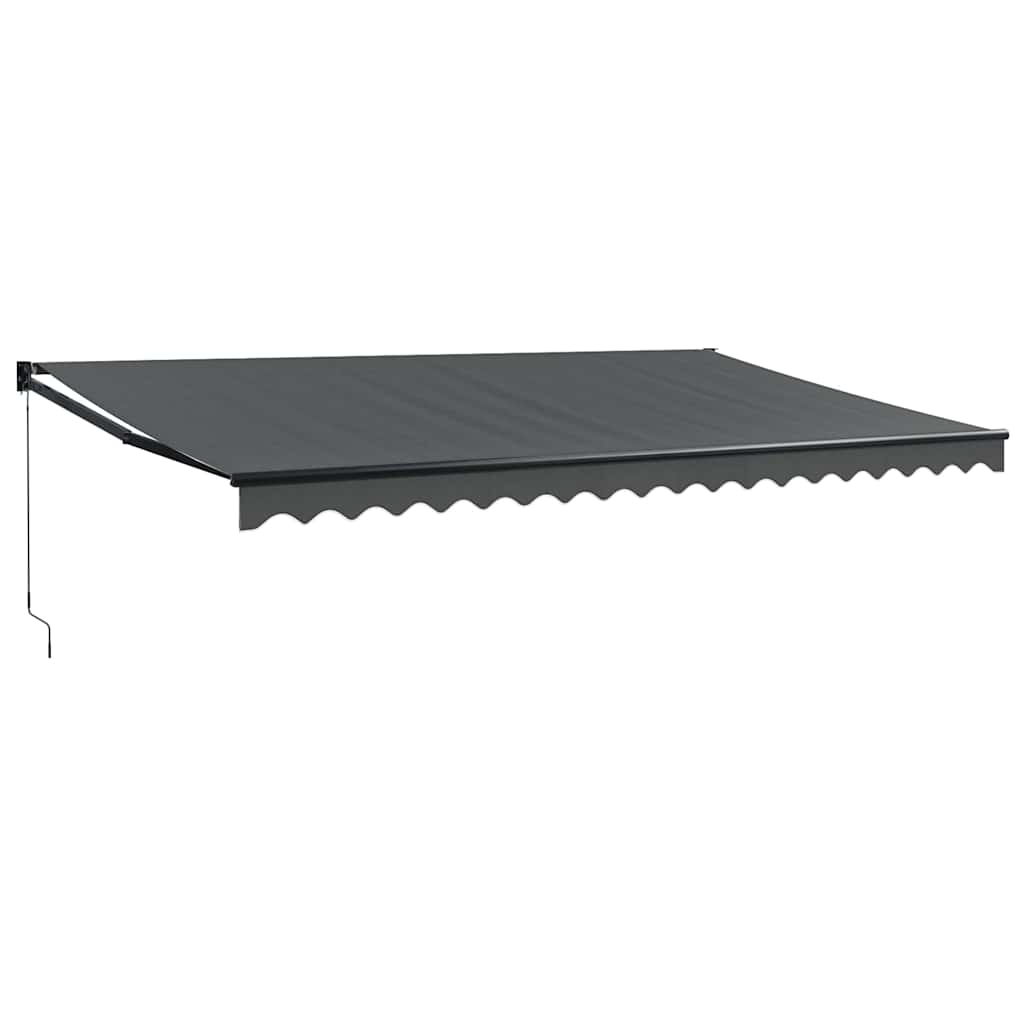 Retractable Awning Anthracite 5x3 m Fabric and Aluminum