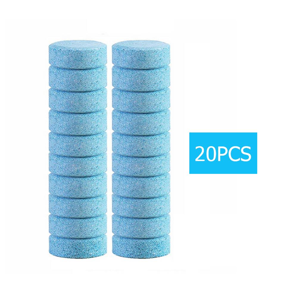 80/60/40/20 шт. автомобильный стеклоочиститель для стекла, водный твердый очиститель, автомобильный шипучий планшет для чистки туалетных окон автомобиля