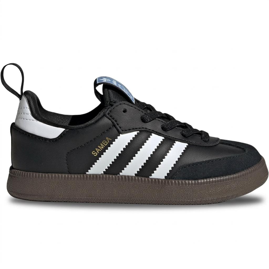 adidas Оригинальные Samba Quickon Удобная посадка Низкие Детские скейт-туфли Детские скейт-туфли Черно-белые KK2178