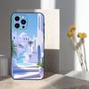 Painted Art House Scenery Case For iPhone 15,16,12,14,17,13,11,Plus,Pro Max,8,7,XR,SE,XS,X,Mini,Soft Silicone Black