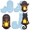 Halloween Wall Candle Epoxy Resin Decorative Silicone Mold DIY Pattern Candlestick Making Silicone Mold