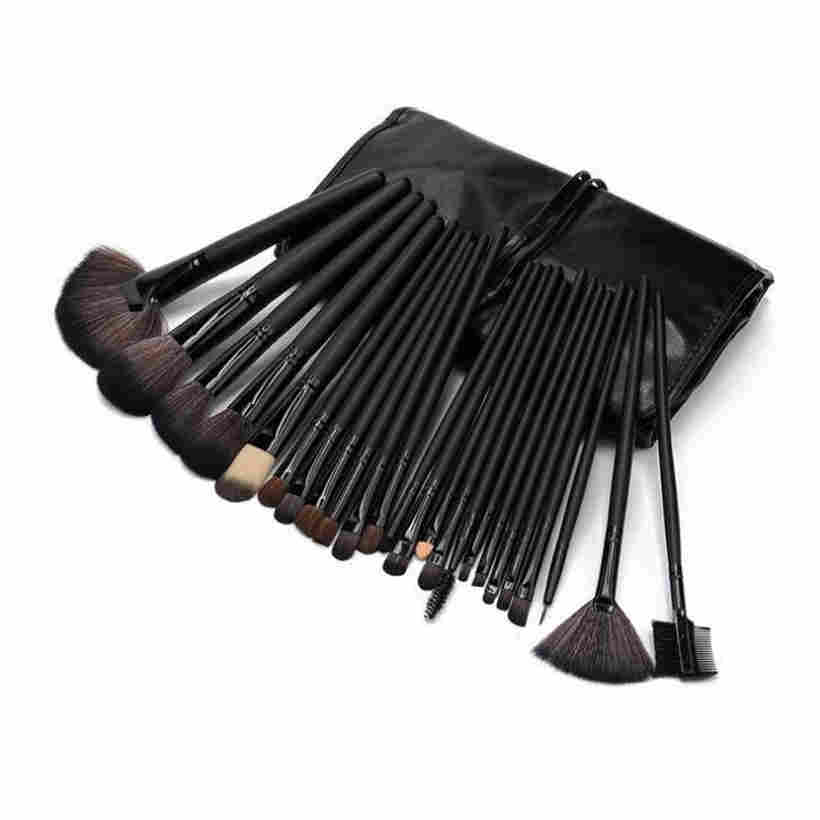 24 шт. профессиональные наборы кистей для макияжа, тени для век, основа для румян, косметический инструмент