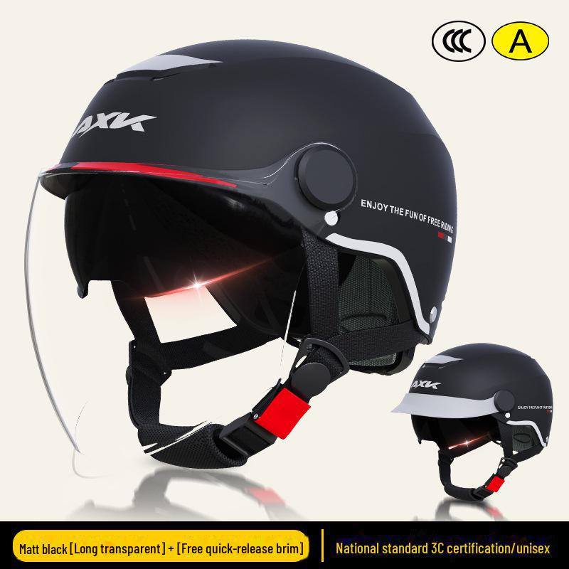 Шлем для электрического мотоцикла с сертификатом 3C: Солнцезащитный всесезонный шлем для мужчин и женщин