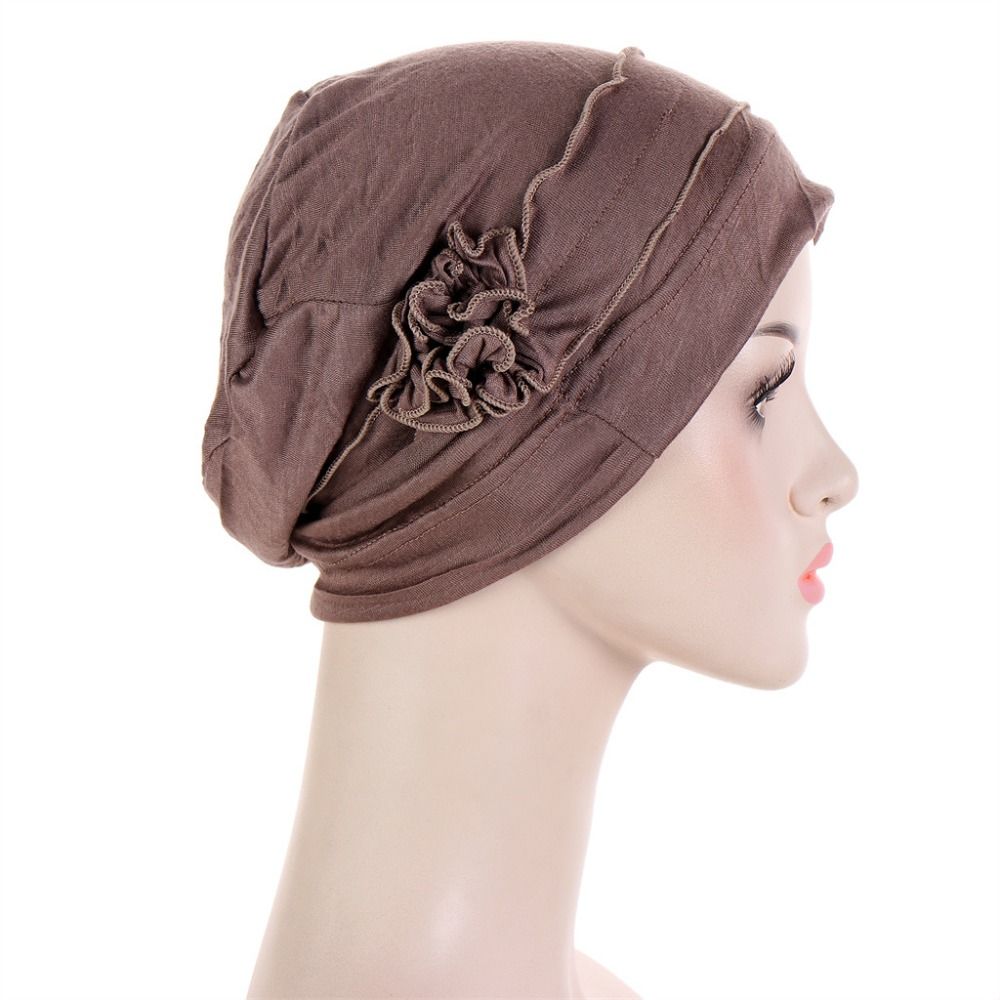 Muslim Scarf Cap Softness Cancer Chemo Beanies Cap Turban Hats Women Hijab Headwrap Headwear