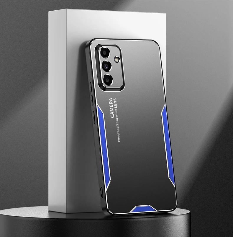 Роскосный металлический матовый чехол из алюминиевого сплава для телефонов Samsung S26 S25 Edge S24/23 Ultra Plus FE A57/37/27/17/07/56/36/26/16/06