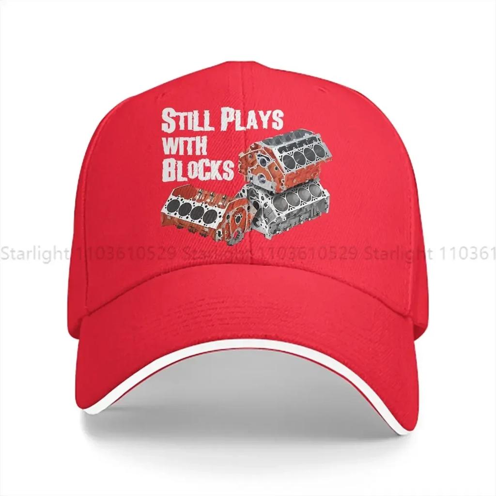 Pure Color Dad Hats Still Plays With Blocks Unisexs Hat Sun Visor Baseball Caps Engineer Peaked Cap