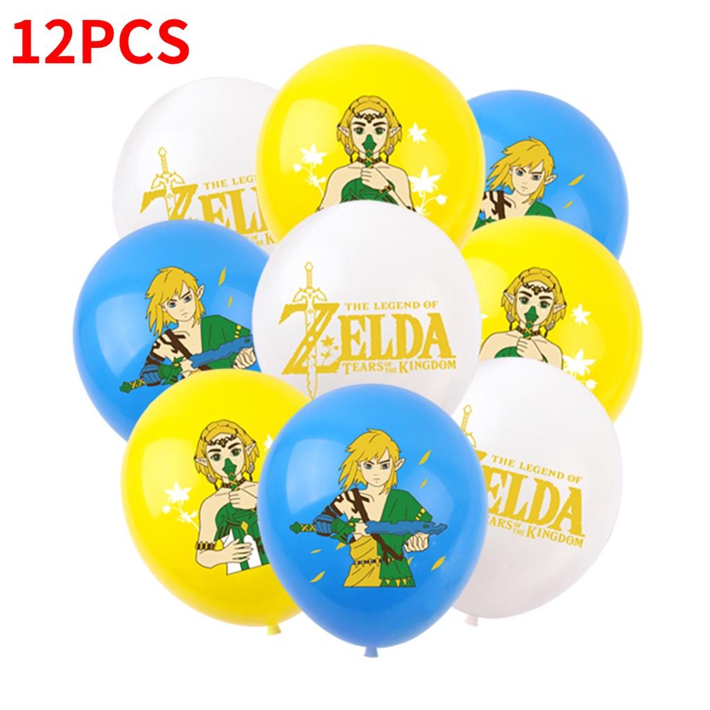 Zelda Game Themed Birthday Party Decoration Set With Banners, Cake Toppers, And Balloons Starry Sky Brand