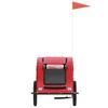 Bicycle Trailer for Dogs Red Oxford Fabric and Iron