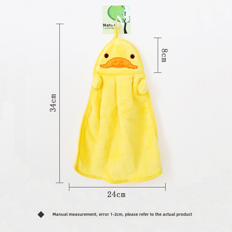Корейское милое мультяшное детское полотенце из микрофибры для рук