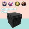 12 Pcs Soundproof Foam Panels 1 X 12 X 12 Inches High-Density Studio Acoustic Wall Panels for Walls Sound Absorbing Panels Sound Insulation