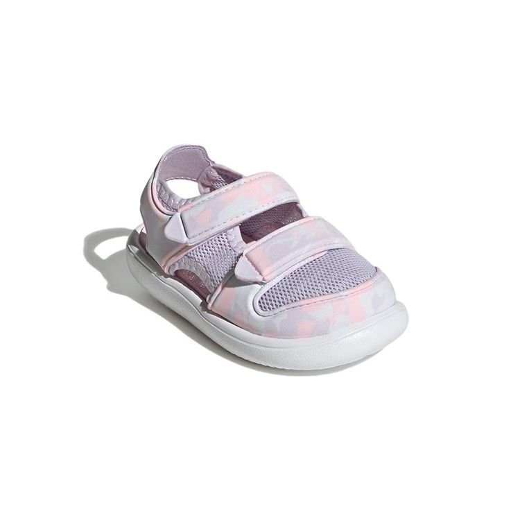 Adidas Водные сандалии Удобные Универсальные Дышащие Низкие Кроссовки Детская обувь Розовый GZ1312