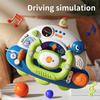 Cartoon Space Rocket Steering Wheel Toys With Music And Sound Simulation Driving Learning Educational Toys Gifts For Boys Girls
