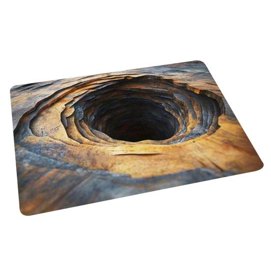 Коврик для пола 3D узоры оптической иллюзии Пылеудаление Нескользящий Дверной коврик Устойчивый к выцветанию Антистатический Входной коврик Чистящий коврик