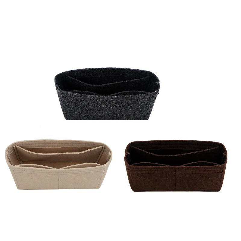 1шт войлочная вставка для сумки-органайзера для косметики, войлочная вставка для кошелька, вставная сумка, войлочная внутренняя сумка-пузырь