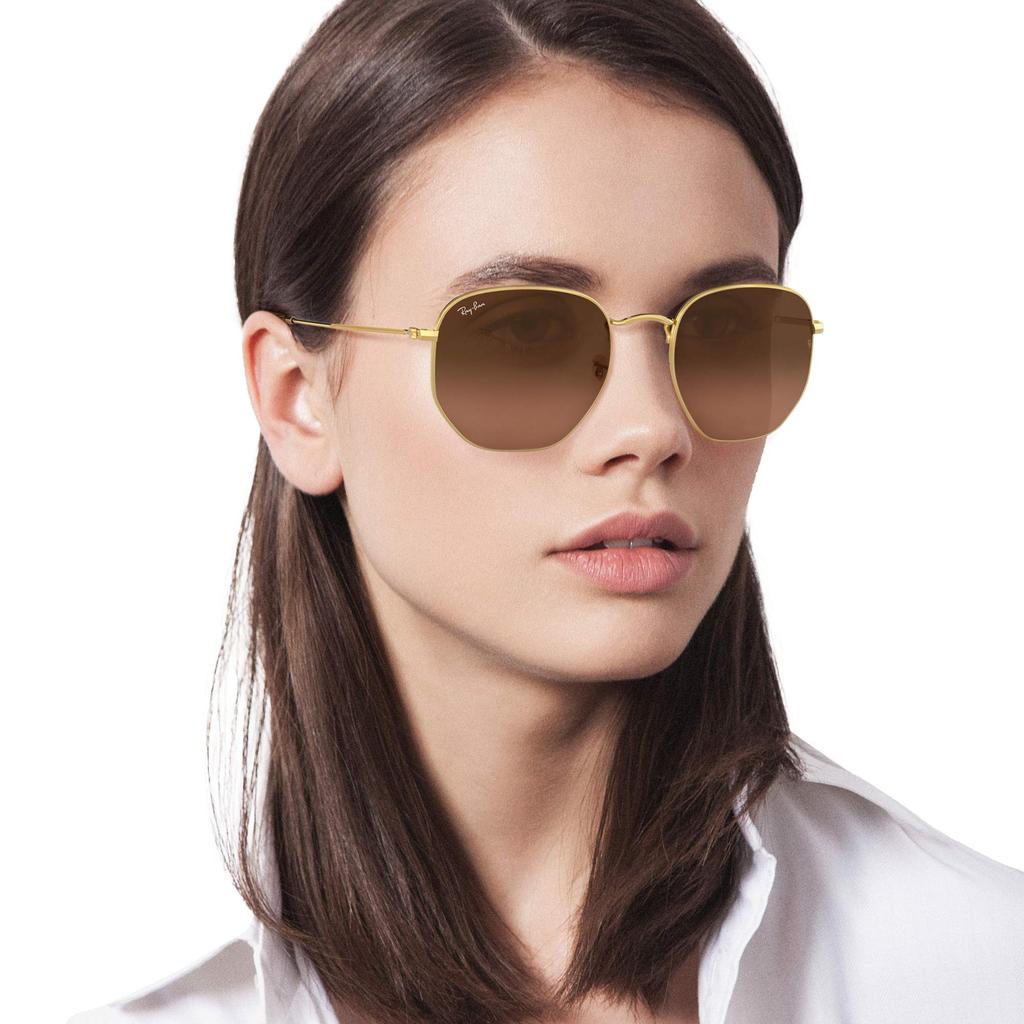 Солнцезащитные очки 0RB3548N HEXAGONAL 912443 ЗОЛОТО Япония 51 Ray-Ban (Свободный размер)