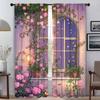 Садовые затемняющие шторы для комнаты, 2-панельные шторы для спальни, перегородки, шторы для украшения Хэллоуина, шторы для домашнего интерьера, детские шторы