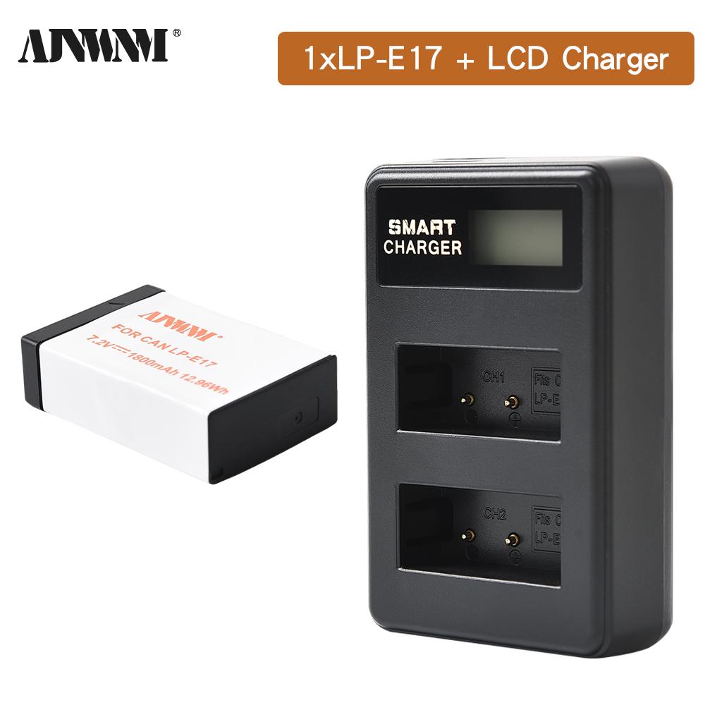 Аккумулятор LP-E17 LP E17 емкостью 1800 мАч с зарядным устройством USB-кабеля для Canon EOS RP 200 250D M3 M5 M6 750D 760D T6i T6s 800D 8000D 77D Kiss X8i