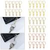 10Pcs Metal DIY KeyChain Split Ring Collar Carabiner Snap Bags Strap Buckles Hook Lobster Clasp