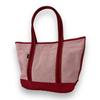 Boyfriend Tote Chambray Tote Bag Medium, 877-18540, Red/20
