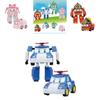 Korean Tv Animation's Robocar Poli Ambe Roy Helly Robot Transformer Set For Kids Educational Gifts