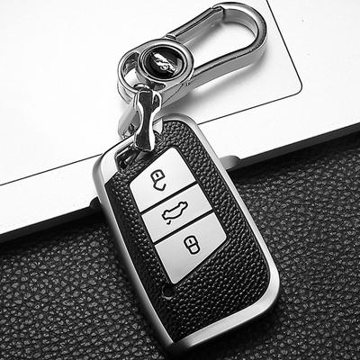 Кожаный чехол для дистанционного ключа автомобиля в стиле ракушки для Volkswagen VW Tiguan MK2 Magotan Passat B8 CC для Skoda Superb A7 Аксессуары