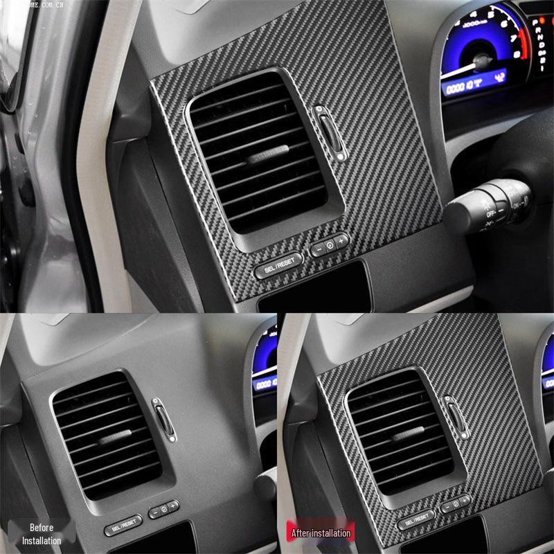 Honda Civic 06-11 Carbon Fiber Driver's Air Vent Decor Sticker