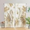 Golden Swan Animal Diomand Flower Luxury Window Curtain Blinds For Living Room Kids Bedroom Bathroom Kicthen Door Home Decor2Pcs